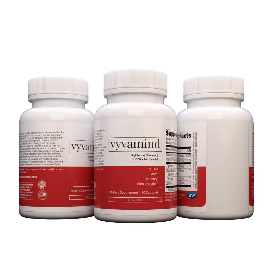 Under 10% of Stock Left: 3 Bottles of Vyvamind, 1 Bottle of Nooceptin